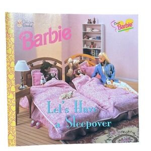 Golden Books Barbie Let's Have a Sleepover Children's Picture Book 1998